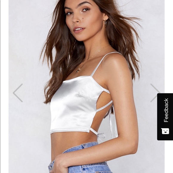 Silk crop top - Picture 1 of 2